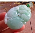 thumbnail image 6 of Certified Green Burma Natural A Jade jadeite Pendant Monkey Gourd Ruyi Necklace 653149 TN, 6 of 13