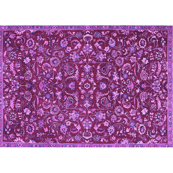 Ahgly Company Indoor Rectangle Persian Purple Traditional Area Rugs, 2' x 4'