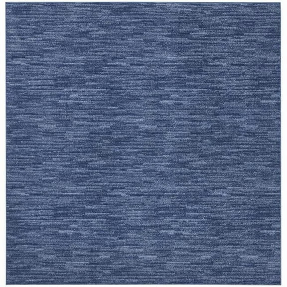 7 x 7 ft. Navy Blue Non Skid Indoor & Outdoor Square Area Rug - Blue - 7 x 7 ft.