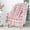 Plaid Pink, variant on Blue Sherpa Throw Blanket, Super Soft Warm Cozy Reversible Fuzzy Fleece Snowflake Patterns Holiday Blanket 50" x 60" for Couch Sofa Bed, Home Decor, Lightweight