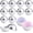 2.56 inches, variant on 40PCS- Bath Bomb Mold Kit, 20 Set Soap Mold & Bath Bombs Press for DIY Making Supplies
