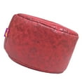 thumbnail image 4 of Red 45cm Round Ottoman Pouf Cover Footstool Slipcover, 4 of 6
