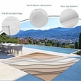 thumbnail image 5 of 3' x 5' Outdoor Rug, Beige Ombre Outdoor Washable Rug Large Floor Carpet, Modern Geometric Abstract Aesthetic Cream Non Shedding Area Rug for Outside Patio RV Porch Deck Balcony Camping Living Room, 5 of 9