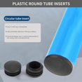 thumbnail image 4 of Black Plastic 35mm Dia Blanking End Caps Round Tube Insert 5 Pcs, 4 of 4