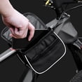 thumbnail image 3 of Large Storage Bags Hard Front Beam Bike Bag 15x11x5cm, Large Capacity Saddle Bag with Reflective Strip for Cycling, Bicycle Storage Accessory, 3 of 9