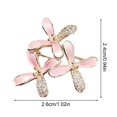 thumbnail image 4 of fuxzkrlz Brooch Pin for Women, Shell Petals Design Lapel Pin with Rhinestones, Flowers Secure Small Pin Buckle for Suits Dresses Scarves Gift, 4 of 7