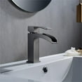 thumbnail image 3 of Vinnova 102111-BAF-GM Liberty Single-Handle Basin Bathroom Faucet, Gun Metal, 3 of 5