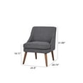 thumbnail image 4 of A&D Home Dana Linen Accent Chair, Dark Gray, 4 of 6