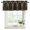 Espresso, Bronze, Tan, Chocolate, variant on Boho Archway Curtain Valances for Windows, Kitchen Valance Window Treatments Panel 2 Pack, Black Traditional Ethnic Symmetrical Floral Rod Pocket Short Curtains for Bathroom Bedroom 54 x 18 Inch