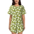 thumbnail image 1 of Balery Funny Chicken Conjunto de Pijama para Mujer con Estampado, Dos Piezas de Manga Corta y Shorts, Ropa de Dormir Suave con Cuello Redondo y Bolsillos-X-Large, 1 of 6