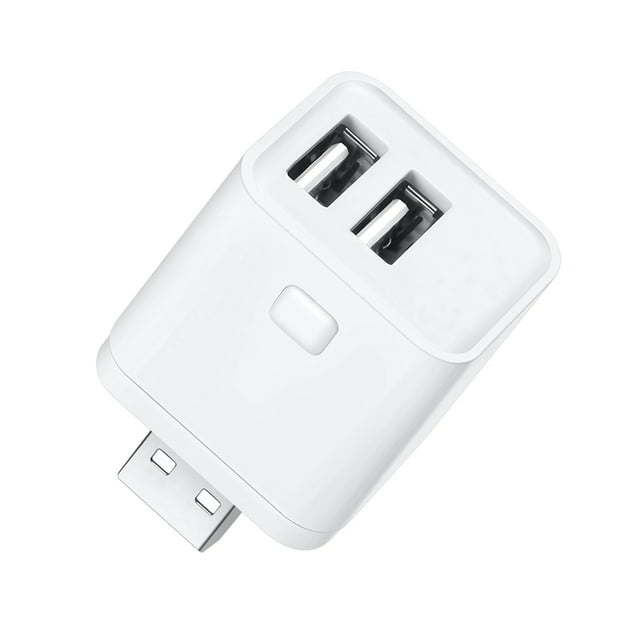 Tuya WiFi Adaptador USB Interruptor 2 Gang 5V Mini Adaptador de Corriente USB Control de Vida Inteligente A Través de Yandex