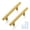 Brushed Brass-3 Inch Hole Center-10, variant on Cabinet & Furniture Pulls Brushed Brass 3 Inch Hole Center 10 Pack