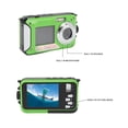thumbnail image 4 of Cámara Subacuática, Pantalla TFT Dual, Zoom Digital De 16X, Cámara Digital Portátil, Detección De Rostro, Inmersión Profunda De 10 Pies Con Luz De Relleno Incorporada Para, 4 of 7