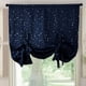 thumbnail image 4 of Nvzi Blackout Tie Up Shade Window Curtains Star Pattern Darkening Thermal Insulated Window Curtain Adjustable Balloon Curtain for Small Window Rod Pocket (46x63,Pink), 4 of 4