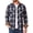 Blue, variant on Men Flannel Shacket Long Sleeve Plaid Shirts for Men Button Down Men Shirts Lightweight Men Jacket with Pocket