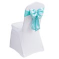 thumbnail image 1 of Fajas/lazos elegantes de satén para funda para silla de boda/fiesta, lazo de doble capa, lazo trasero, 10 Uds., 1 of 6