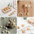 thumbnail image 2 of FUTUREORYY 50 Pcs Pinces Décoratives en Bois Beige pour Exposition, 2 of 8
