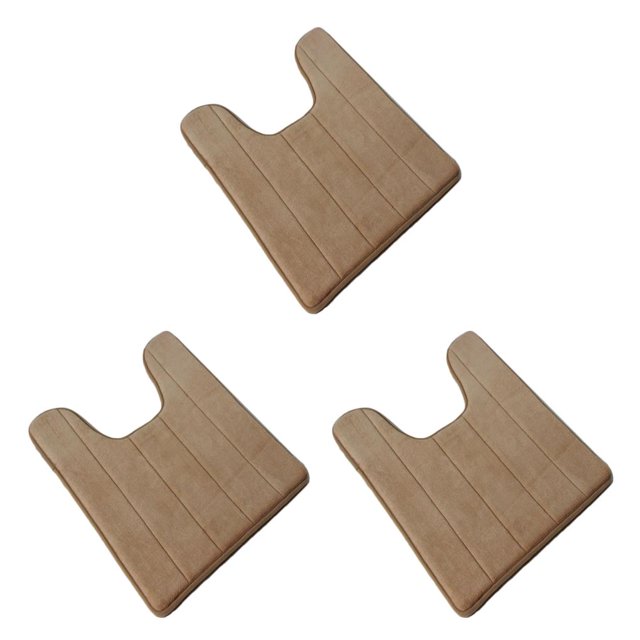 Ounissouiy Alfombra de baño en forma de U Alfombra de baño absorbente de agua Agradable para la piel Alfombra de baño reutilizable Alfombra de Type1 NO1