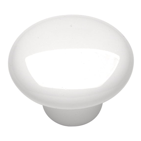 Hickory Hardware English Cozy Knob 1-1/2 inch Diameter White P29-W