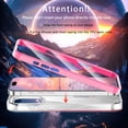 thumbnail image 2 of ELEHOLD Clear Case for iPhone 16 Pro, Full Body Rugged Case Built with Screen Protector,Soft TPU Bumper Gradient Feather Design Case,Rose, 2 of 6