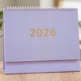 thumbnail image 6 of SMKE 2026 Simple Desk Calendar,Elegant Desktop Ornament,High-Quality Paper Planner,Monthly Schedule Tracker,Habit-Building Check-In,Office Home Task Record Tool,Decorative Time Organizer Purple, 6 of 6