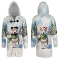 thumbnail image 3 of Hello Winter Bull Terrier Frosty Morning Walk Welcome Snowy Christmas All Over Print 3D Hooded Duffle Toggle Coat Bully Dog Lovers Gifts Idea - 02018, 3 of 6