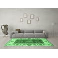 thumbnail image 3 of Ahgly Company Indoor Rectangle Abstract Emerald Green Modern Area Rugs, 2' x 5', 3 of 4