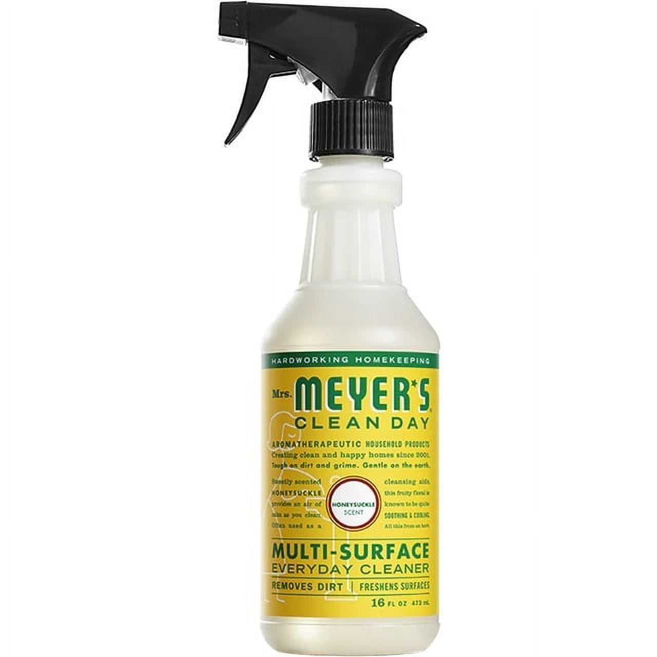 (2 pack) Mrs. Meyer's Clean Day Multi-Surface Everyday Cleaner, Honeysuckle Scent, 16 Fl Oz Bottle