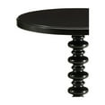 thumbnail image 3 of Modern Side Table - Living Room Accent Table with Round Top & Stylish Base - Black Cool Table 17x17x22, 3 of 7