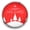 Red, variant on Choose Color | Holiday Scene Snap Jewelry Ginger Charm Button, For Interchangeable DIY Customizable Accessories