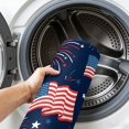 thumbnail image 6 of Small Round Rug 3Ft, 4th of July Non-Slip Washable Circle Rugs Carpet, Independent Day American Flag Stars Red Blue Indoor Outdoor Rug Floor Mats Throw Runner for Bedroom Living Room Bathroom, 6 of 8