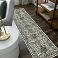 thumbnail image 4 of Mohawk Home Warrens Indoor Floral Runner Rug, Blue, 1'11" x 10', 4 of 9