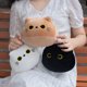thumbnail image 5 of 1 pieza de 18-25 cm, juguetes de peluche de animales de dibujos animados Kawaii, gato negro, panda, cerdo, elefante, rana, dinosaurio, muñeco de peluche suave para niños, regalos encantadores, 5 of 5