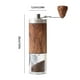thumbnail image 3 of Molinillo de café portátil con manivela, para uso doméstico, manual, para café, guisantes, grano de madera, manual, para café, molinillo de café, molinillo de manivela, 3 of 6