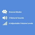thumbnail image 5 of POPSUGAR Digital Sleep Aid Alarm Clock, Sunrise Simulation, Natural Sounds, Snooze Modes, Sage Green, 5 of 6