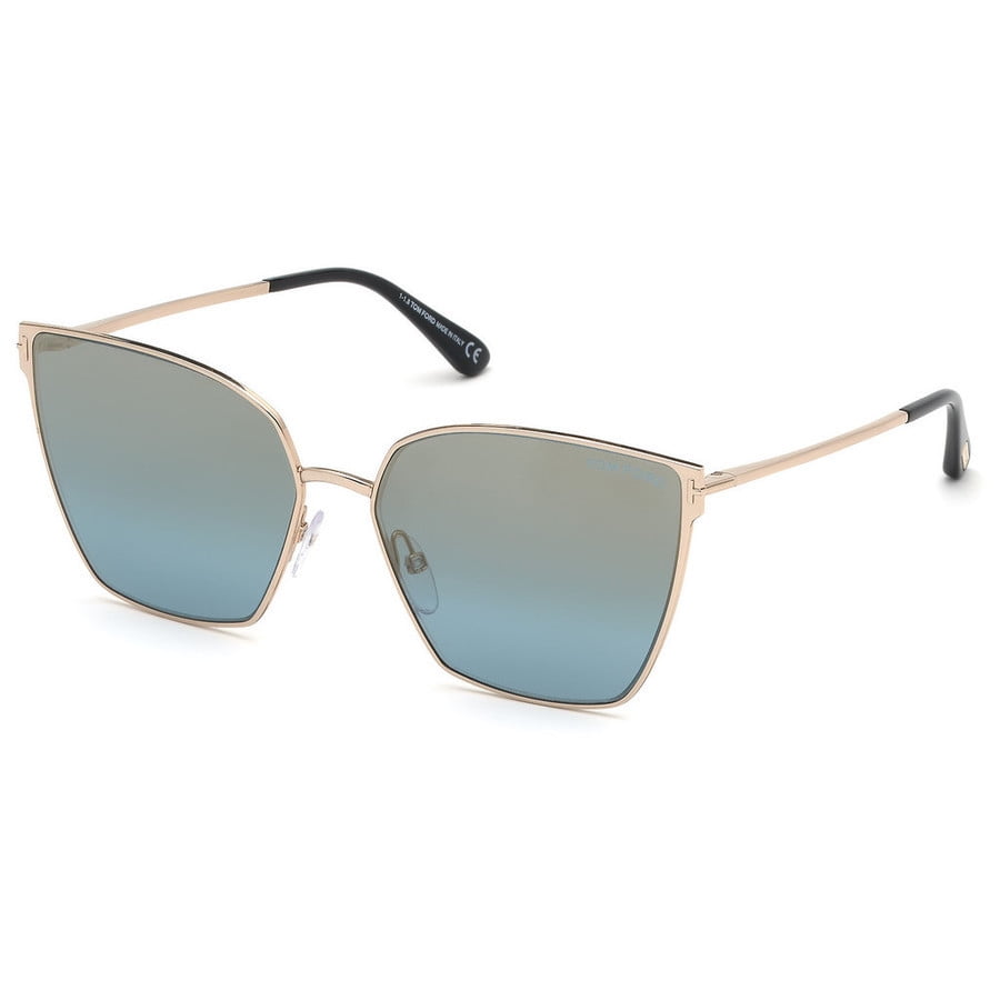 Tom Ford Ladies Rose Gold Tone Cat Eye Sunglasses FT0653 28V 59 Tom Ford Ladies Rose Gold Tone Cat Eye Sunglasses FT0653 28V 59