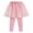 Pink, variant on Generic Girls Leggings with Skirt Toddler Sparkly Tulle Tutu Skirt Footless Tights