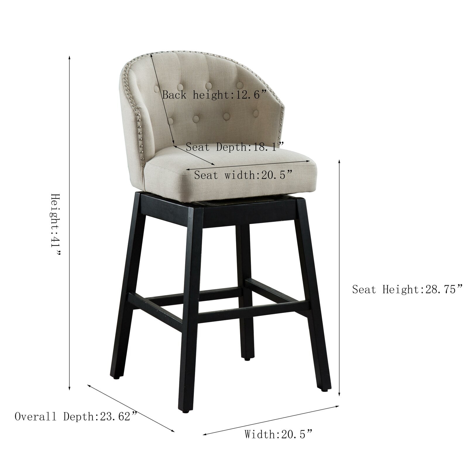 Holyoke swivel 29 bar stool deals