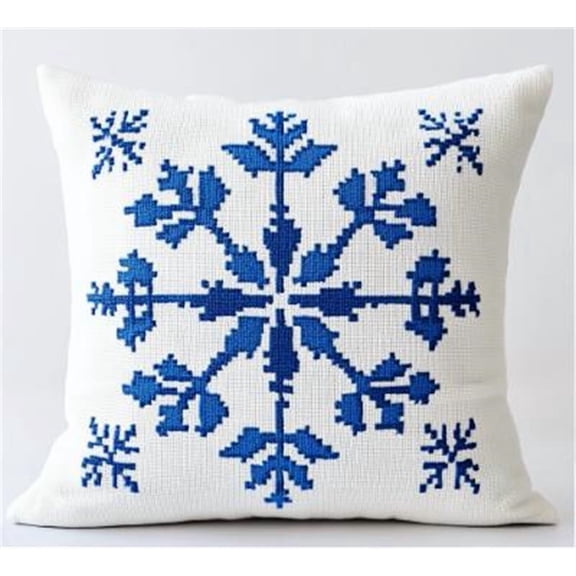 Flower Cross Stitch Kits Pre Stamped Pillowcase , 45X45CM , Stamped Cross Stitch Pillowcases (11ct)