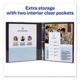 thumbnail image 4 of Mini Size Durable View Binder With Round Rings, 3 Rings, 0.5" Capacity, 8.5 X 5.5, Black | Bundle of 10 Each, 4 of 5