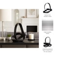 thumbnail image 6 of Decorative Aluminum Knot Sculpture for Home Decor - Modern Ornaments Figurine for Bathroom, Office, and Living Room - Stylish Shelf Accent, Coffee Table Decor, or Any Room Display - 11", Black, 6 of 14