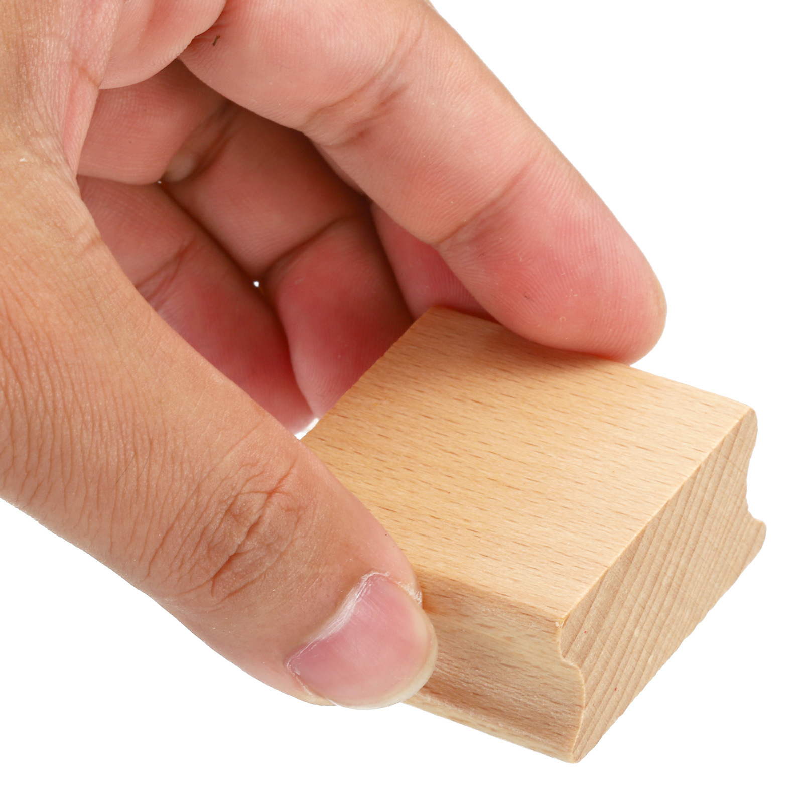 Unique Bargains Blank Wood Rubber Stamp Mounts for DIY Crafting 1.57"x1.57"x0.79" 20Pcs