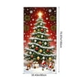 thumbnail image 3 of Housse de Porte de Noël Père Noël Rideau de Porte / Décoration Murale des Fêtes pour Porte d'Entrée / Tissu Polyester Festif Décoration Intérieure Extérieure pour la Maison, 3 of 6