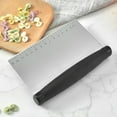 thumbnail image 3 of Stainless Steel Dough Scraper Multi Purpose Bench Scraper Stainless Steel Pizza Dough Scraper Chopper Dough Cutter For Bread And Pizza Dough, 3 of 8