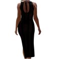 thumbnail image 3 of Birdeem Robe Mini Ajustée Sans Manches Confortable Décontractée Unie pour Femmes, 3 of 7
