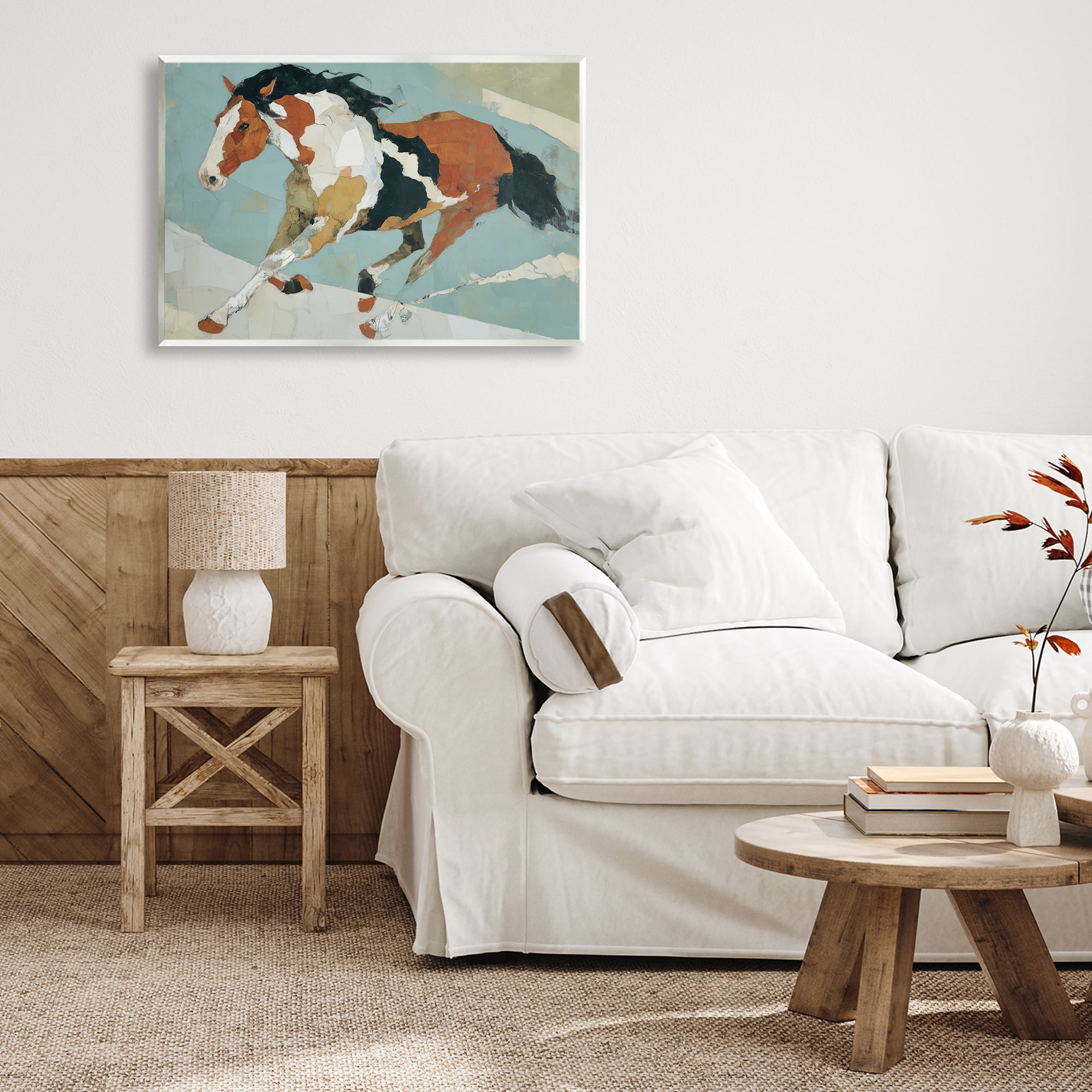 Stupell Industries Paint Horse in Motion Wall Plaque Art, design by Chromatic Storm Studio