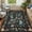 Black, variant on Garvee 2'x6' Floral Peacock Runner Rug Animal Print Rug, Washable Rug Stain-Resistant Indoor Carpet with Non-Slip Backing for Bedroom Hallway Kitchen, Pink