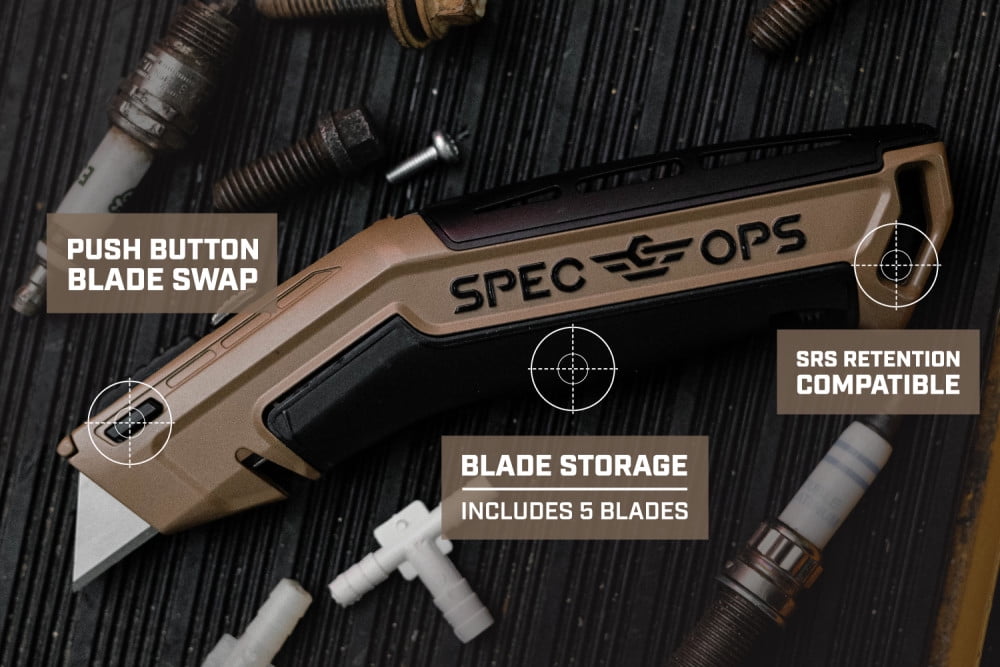 Spec Ops Retractable Blade Utility Knife
