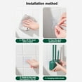thumbnail image 6 of Cinvoph Toilet Brush & Holder Set - 3 Pack Scrape Brush & Long Handle Brush Compact Space Saving Brush for Bathroom, Drip-Proof Nylon Bristles Deep Cleaning Toilet Scrubber, Army Green, 6 of 8