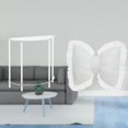 thumbnail image 2 of Mesita de noche de acrílico,Mesa auxiliar de acrílico transparente Mesa auxiliar transparente en capas,Cojín con lazo bonito,Almohada con forma de lazo,bonito cojín decorativo con, 2 of 8
